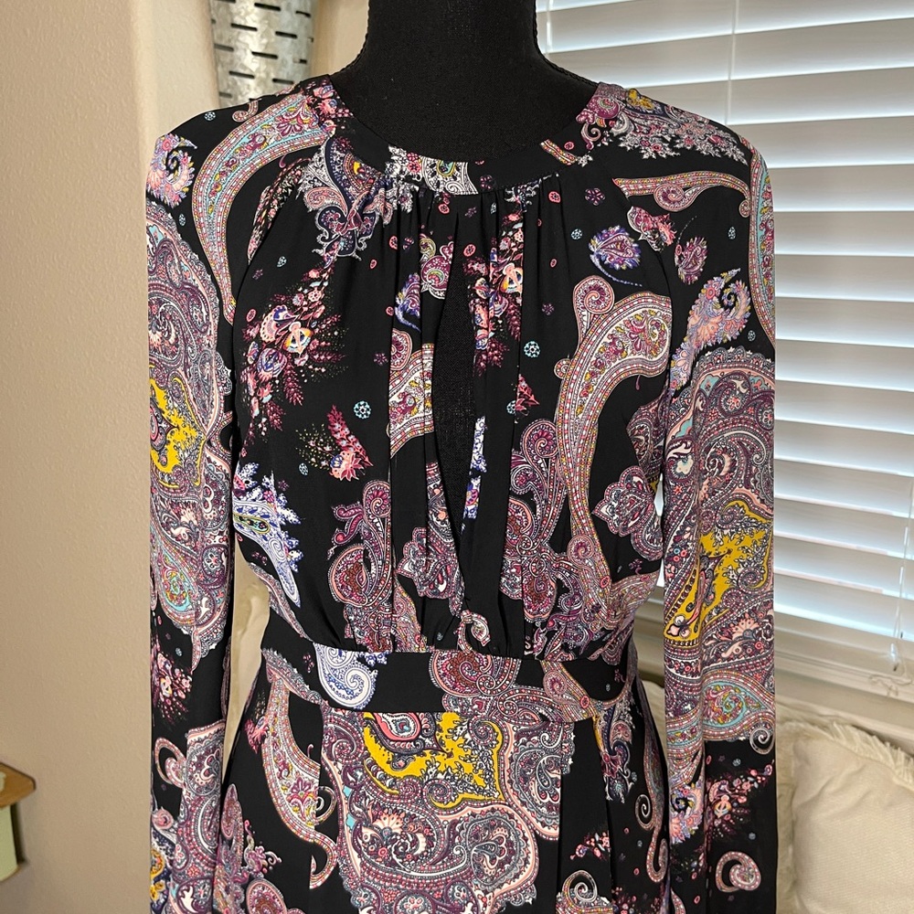 Express Elegant Paisley Maxi Dress Boho Festival - Picture 3 of 7